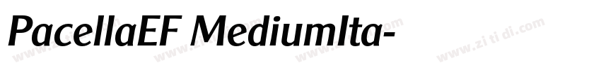PacellaEF MediumIta字体转换 PacellaEF MediumIta字体转换